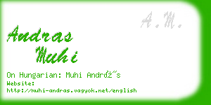 andras muhi business card